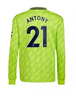 Manchester United Antony #21 Ausweichtrikot 2022-23 Langarm